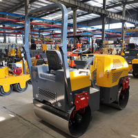 Mini-compacteur routier vibrant à double tambour de 0,8 tonne, conforme EPA EURO 5, pour le compactage du sol, livraison gratuite OEM, vente en gros fabricant