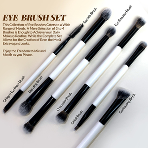 Thiết Kế Mới Đôi Kết thúc Khuôn Mặt Ban Đầu Mini Cao Cấp Du Lịch Sang Trọng Kỹ Thuật Thực Chất Lượng Cao Chuyên Nghiệp Trang Điểm Bàn Chải Thiết Lập - Product Image 6