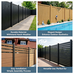 Pannello <span class=keywords><strong>per</strong></span> <span class=keywords><strong>Recinzione</strong></span> in <span class=keywords><strong>Legno</strong></span> Composito di Alta Qualità, Effetto Pietra, Bianco, 4 Piedi x 4 Piedi, 6x8, Vendita all'Ingrosso - Product Image 6