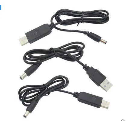 Usb Cable Usb Dc 5v 9v 12v To Dc Usb Step Up Cable Dc Router Booster Voltage Converter 5.5*2.1mm power cable