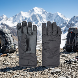 Men's and Women's Black Waterproof Winter <b>Gloves</b> Anti-Slip Outdoor Sports Safety Gear for Skiing and Snowboarding <b>Warm</b> Heated - Product Image 4