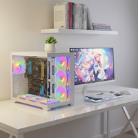 Boîtier PC ATX Full Tower neuf avec ventilateurs, boîtier micro ATX, boîtier PC gaming, cabinet PC gaming