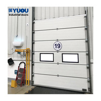 Materiales de construcción, hierro automático grande para casa, puertas seccionales de seguridad Exterior de acero frontal de garaje baratas