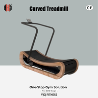 Caminadora Curva de Accionamiento Humano YJCJ, Equipo de Cardio Comercial para Centros de Fitness Profesionales y Proyectos de Gimnasios