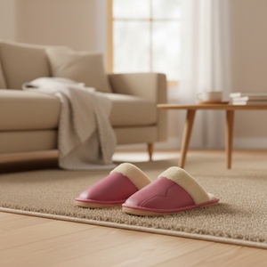 Calzado de Invierno para el Hogar, Superventas: Zapatos Cálidos de Cuero y Algodón Multicolores para Hombre y Mujer - Product Image 1