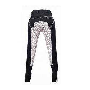 Breathable Silicone <b>Seat</b> and Knee Patch Equestrian Riding Breeches for Horse Products - Product Image 2