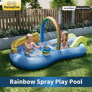 Piscina Inflable Pursuefree con Rociador de Agua en Forma de Animal para Niños, Diversión Acuática al Aire Libre - Product Image 3