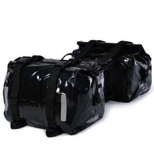 Modische PVC-Motorrad-Aufbewahrung tasche mit großer Kapazität Reiß verschluss verschluss Wasserdichte Rücksitz-Heck tasche Universal Characters Pattern - Product Image 2