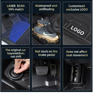 Alfombrilla Antideslizante Lavable para Maletero de Coche 3D de TPE, para Hyundai <span class=keywords><strong>Tucson</strong></span> TL/<span class=keywords><strong>NX4</strong></span> 2015-2020 2021-<span class=keywords><strong>2022</strong></span> - Product Image 4