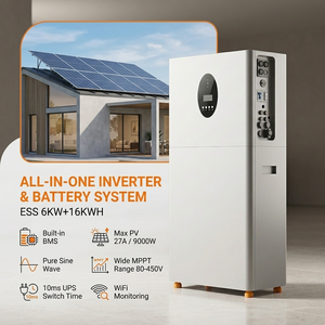 ระบบกักเก็บพลังงานแสงอาทิตย์แบบออฟกริด 6 กิโลวัตต์ 16 กิโลวัตต์ชั่วโมง พร้อมอินเวอร์เตอร์ในตัว ตู้แบตเตอรี่ รองรับพลังงานแสงอาทิตย์ 9 กิโลวัตต์ และคลื่นไซน์บริสุทธิ์ - Product Image 6