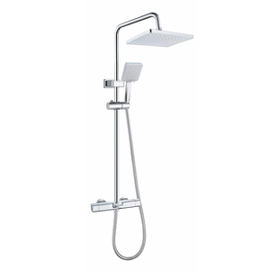 <span class=keywords><strong>Mitigeur</strong></span> mural personnalisable chaud/froid <span class=keywords><strong>avec</strong></span> <span class=keywords><strong>douchette</strong></span> et bec déviateur pour salle de bain - Product Image 1