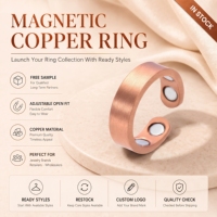 Joyería Magnética de Cobre Puro, Anillo de Terapia Magnética Ajustable, Fabricante de Joyería de Terapia Magnética Personalizada al por Mayor