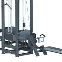 Appareil de fitness commercial multi-stations 4 postes, avec pile de poids de 340 kg, pour entraînement de force complet du corps
