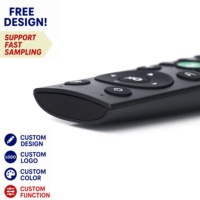 Dernier modèle de télécommande Air Mouse BLE 16 touches, couleur noir-vert, remplacement IR RF spécifique pour Android TV Box et projecteurs
