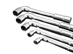Llave de Tubo Hexagonal Tipo L de 6-18 mm, Doble Extremo, Perforada, Cromada, Herramienta Manual para Reparación de Automóviles - Product Image 5