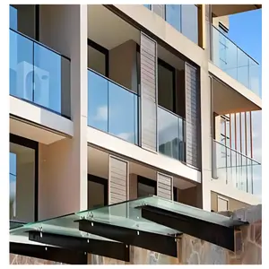 Factory Supply High Quality High Quality 6.38mm-16.38mm Clear Laminated Glass Sheet For Railing Laminated Glass With Profile