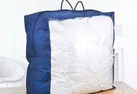 Sac en PVC transparent PE non tissé Texpack OEM avec fermeture éclair pour draps/édredons/duvets/couvertures