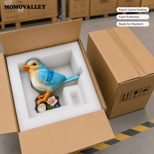 Escultura de Pájaro de Fibra de Vidrio Personalizada MOMOVALLEY para Festival de Luces de Zoológico, Escultura de Animales, Lámpara Decorativa de Paisaje con Forma de Pájaro - Product Image 4