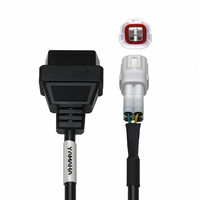 Cable Adaptador de Diagnóstico para Motocicletas AOTAI, Lector de Códigos OBD2 de 16 Pines, CAN Bus/K-Line, Compatible con Yamaha, Kawasaki, Suzuki
