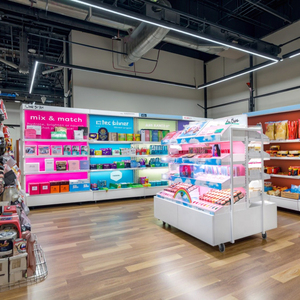 Gran oferta, escaparate de muebles de exhibición de maquillaje de madera para tienda de cosméticos, <span class=keywords><strong>Ideas</strong></span> de diseño de interiores - Product Image 4