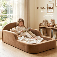 Cama de Espuma para Niños Pequeños Estilo Montessori OEKO-TEX con Barandas de Seguridad, Sofá Cama para Niños Comprimido al Vacío, Suministro al por Mayor de Fábrica OEM