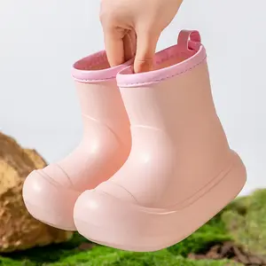 2024 Venta caliente niños alta moda EVA Wellies bebé impermeable al aire libre Botas de lluvia para niños