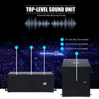 Système audio complet de sonorisation avec enceintes Line Array compactes de 5 pouces pour DJ, module amplificateur de puissance inclus, idéal pour les églises