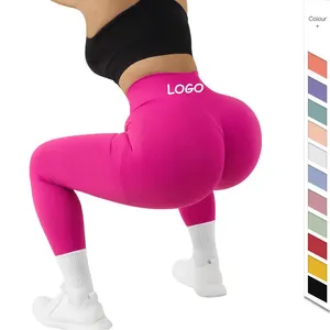 Yoga Wear Scrunch Butt Tie Dye Gym Leggings Fitness Workout Pants all'ingrosso Activewear Butt Lift sport vita alta senza cuciture