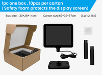 Prix usine 9.7 pouces led pos client pôle affichage avec moniteur à écran tactile capacitif en option