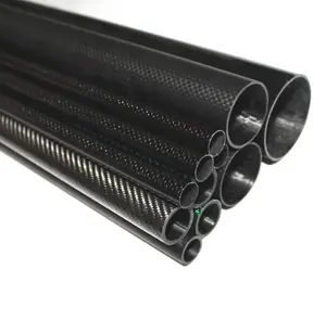 工厂生产高品质3 k全碳纤维管碳纤维管