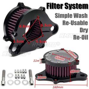 Filtro de Aire para Motocicleta, Limpiador de Admisión para Harley-Davidson Sports XL 883 1200 2004 2005 2006 2007 2008 2009 2010-2015 - Product Image 2