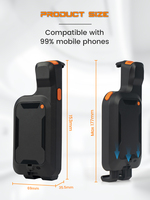 Lector de Códigos de Barras Portátil XB-C20 Syble, Código de Matriz de Datos 2, Clip Trasero para Teléfono, Bluetooth, Escáner Móvil de Códigos QR