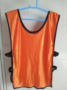 Gilets de football personnalisés, en maille, modèle blanc, dossard de sport, vente en gros - Product Image 5