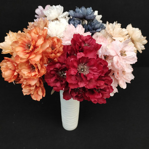 Fleurs de pivoine artificielles Suzume Ii, 66 cm de haut, style européen, arrangement floral en soie pour mariage et décoration de la maison - Product Image 4