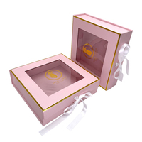 Fantaisie Papier Sweet Box Carton Fenêtre Artisanat Emballage boîte Cookie Pain Pâtisserie Donut Macaron Bonbons cadeau emballage boîte pour Nourriture