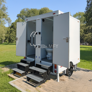 Remorque de toilettes portables écologiques à double porte, durable et respectueuse de l'environnement, pour les appartements et les immeubles de bureaux - Product Image 6