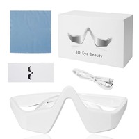 Lunettes de massage oculaire 3D portables à micro-courant, pour éliminer les poches sous les yeux et les cernes, appareil de beauté rechargeable