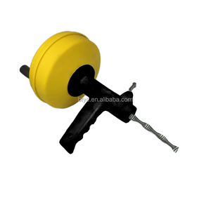 Serpiente de drenaje con accesorio de taladro-Serpiente de plomería ideal para el desbloqueo del fregadero y el drenaje-Sinfín de drenaje sólido (50 pies-1/4 pulgadas) - Product Image 3