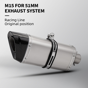 51mm universel nouveau silencieux en carbone moto échappement <span class=keywords><strong>DB</strong></span> tueur modèles compatibles y compris Ninja400 R3 <span class=keywords><strong>Z900</strong></span> S1000RR Pcx160 - Product Image 2