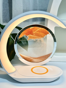 "La maison intelligente allume la <span class=keywords><strong>lampe</strong></span> de table LED rechargeable moderne avec l'effet de peinture de <span class=keywords><strong>sable</strong></span> pour détendre le matériel d'ABS de salon" - Product Image 5
