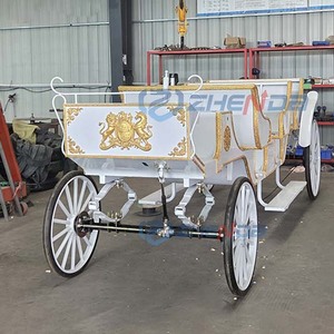 High Performance Luxury Royal Outdoor white Horse Carriage Tourist Traffic Vehicle Sightseeing Horse Cart Electric Car - Product Image 4