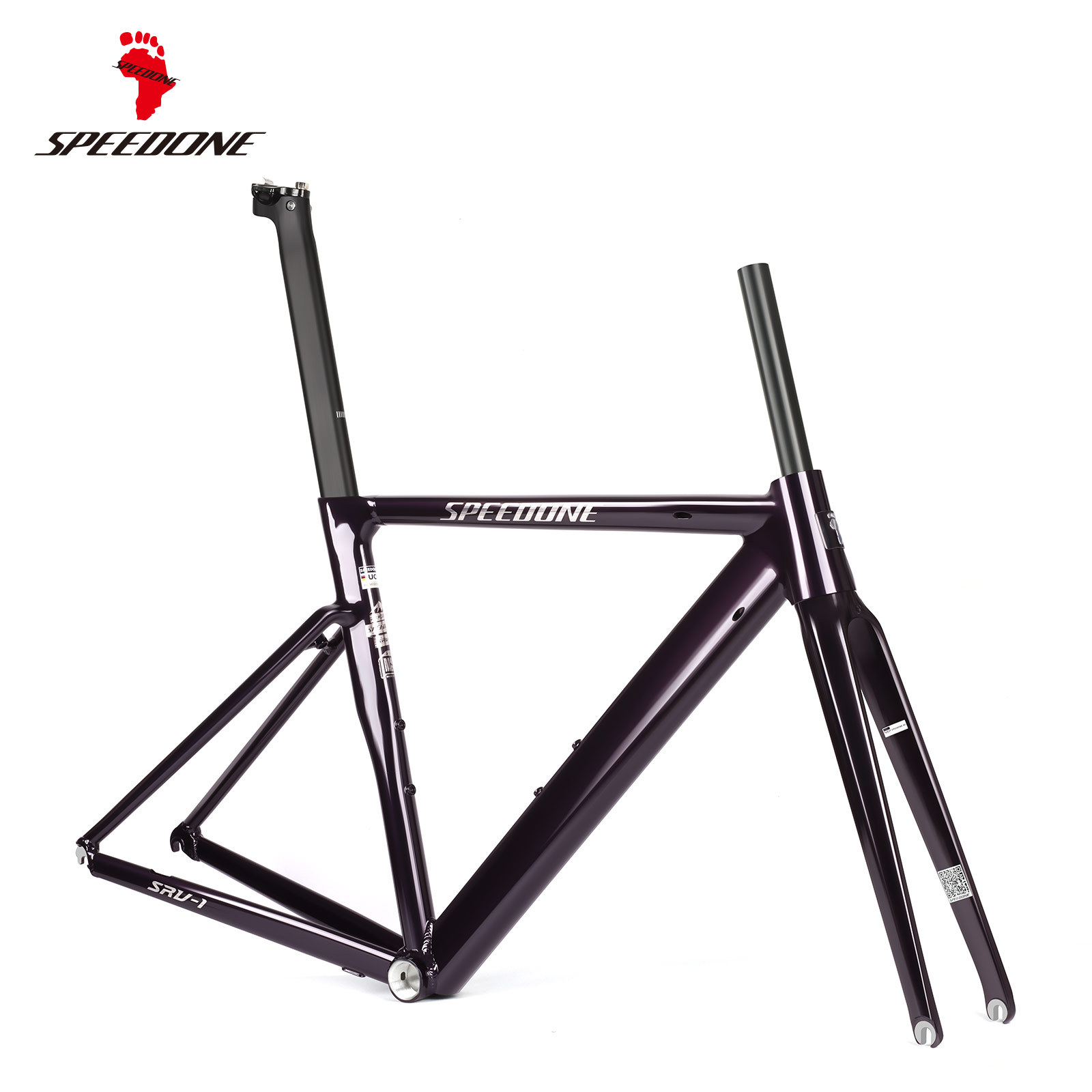 Portabici freno Circle srv-1 nero lucido l+ forcella rigida nero lucido