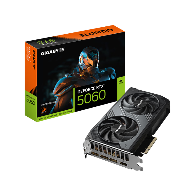 GIGA\ BYTE GeForce RTX 5060 WINDFORCE OC 8G Graphics Card Dual Fan Support DLSS 4 Ray Tracing Gaming Video Card GPU