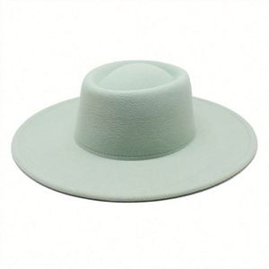 Sombrero Fedora Elegante y Moderno para Mujer, Ala Ancha de 9.5cm, Personalizable, de Algodón, para Fiestas, Eventos Casuales, Pesca, Negocios y Actividades al Aire Libre - Product Image 4