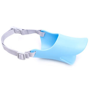 Gran oferta, <span class=keywords><strong>bozal</strong></span> para <span class=keywords><strong>perro</strong></span>, cubierta de boca de silicona de <span class=keywords><strong>pato</strong></span> suave con correa ajustable para perros pequeños y medianos para evitar mordeduras de ladridos - Product Image 4