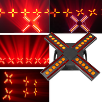 Projecteur LED RGB 120W à faisceau croisé, effet de teinture multicolore, éclairage de scène pour discothèque, événement, performance