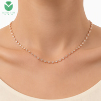Collier tennis en diamant de laboratoire Better Star Brilliant, plaqué or rose 14K 18K, certifié IGI D VVS, luxe, personnalisable pour femme