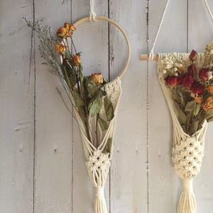Tapiz <span class=keywords><strong>de</strong></span> Pared <span class=keywords><strong>de</strong></span> Flores Secas <span class=keywords><strong>de</strong></span> Macramé Estilo Boho, Porta Flores <span class=keywords><strong>de</strong></span> Cuerda <span class=keywords><strong>de</strong></span> Algodón Hecho a Mano, Cesta <span class=keywords><strong>de</strong></span> Pared <span class=keywords><strong>de</strong></span> Decoración Rústica Nórdica para Sala <span class=keywords><strong>de</strong></span> Estar - Product Image 2