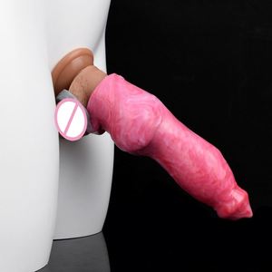 Productos para adultos: Equipo de masturbación masculina, juego de fundas para pene con nudo canino, anillo hueco de retención de esencia para pene. - Product Image 4