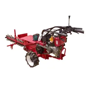 mini chain trencher for cable laying 15HP Farm hand push chain trencher